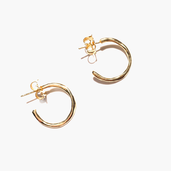 Orecchini Natural Hoops Oro o Rodio