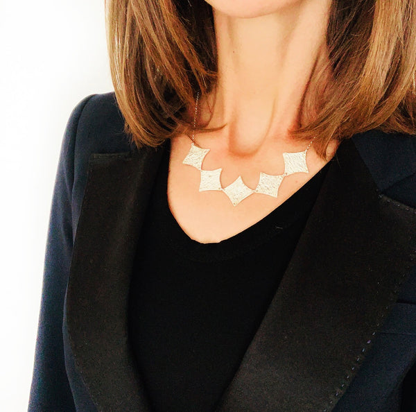 5 Star Silver Necklace - HENRY RIVER Collection