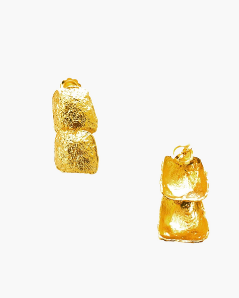 Orecchini"Due "Sassi " - HENRY RIVER Collection Stone