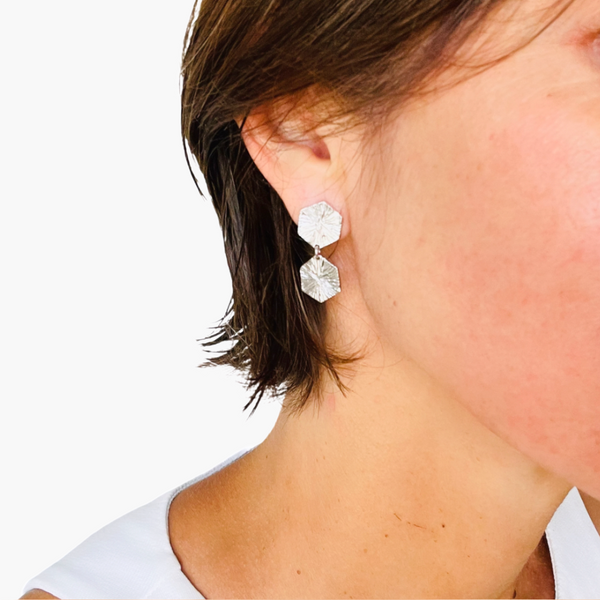 Orecchini Esagoni artigianali. Made Italy - Gioielli Henry River