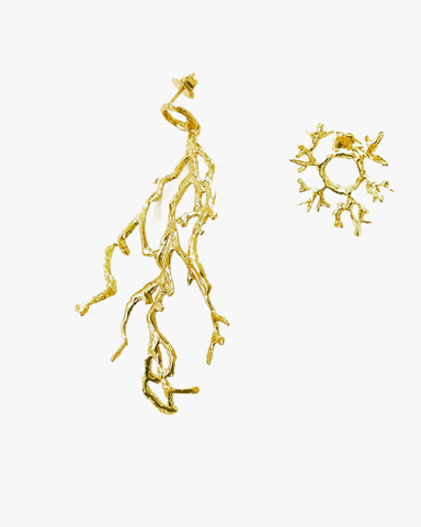 Orecchini Coral mod. 1 - HENRY RIVER Collection organic