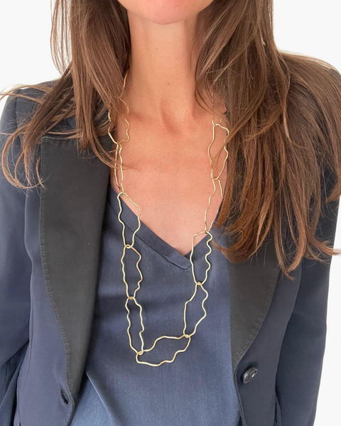 Collana lunga nuvole - HENRY RIVER Collezione Organica