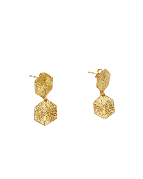 Orecchini Esagoni artigianali. Made Italy - Gioielli Henry River