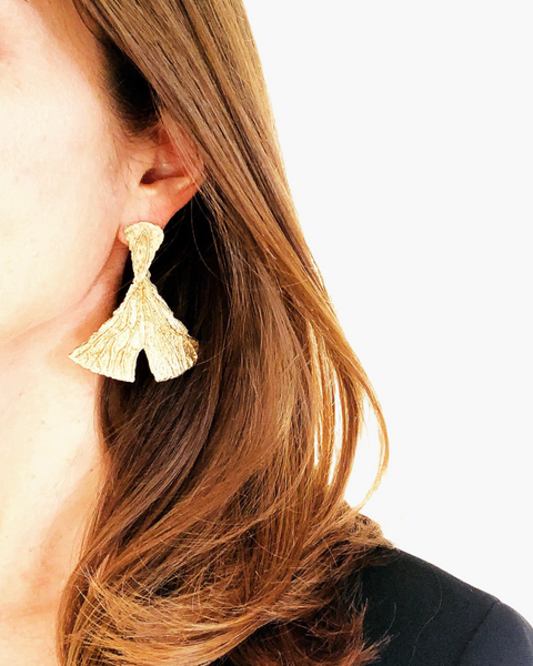 Orecchini Organic - Foglia di  HENRY RIVER Collection