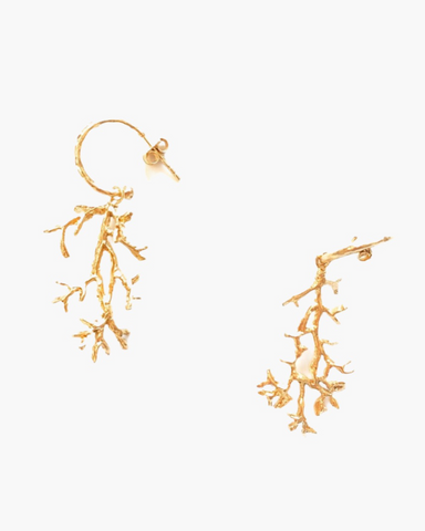 Orecchini Coral piccoli - HENRY RIVER Collection organic