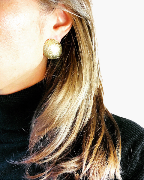 Orecchini Scudo grande  Oro o Rodio - HENRY RIVER Collection