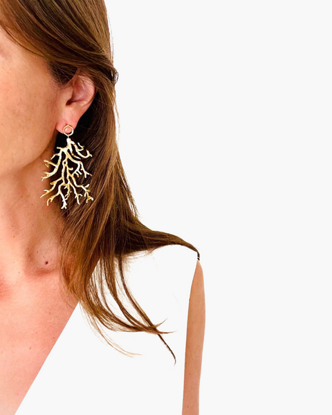 Orecchini Coral mod. 2 - HENRY RIVER Collection organic