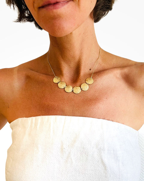 Collana 5 Scudi rodio o oro HENRY RIVER Collection