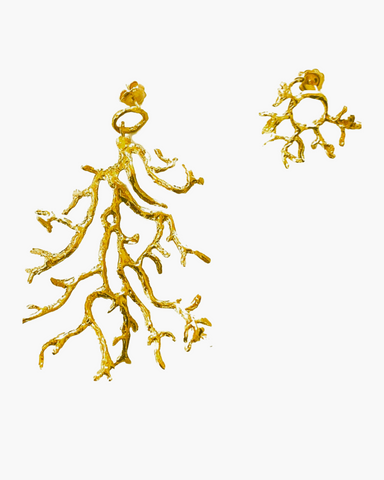 Orecchini Coral mod. 2 - HENRY RIVER Collection organic