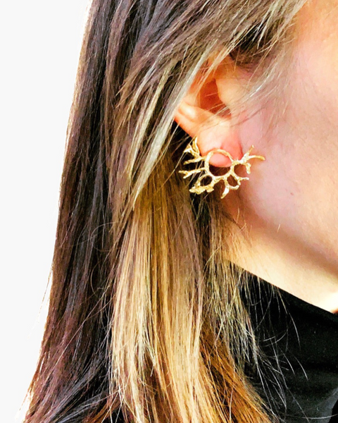 Orecchini Coral mod. 1 - HENRY RIVER Collection organic