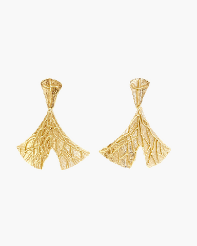 Orecchini Organic - Foglia di  HENRY RIVER Collection