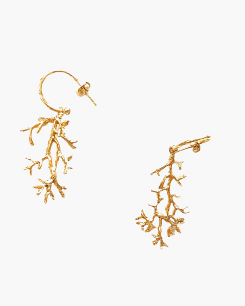 Orecchini Coral piccoli - HENRY RIVER Collection organic