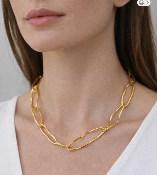 Collana Ovali naturali artigianali. Made in Italy - Gioielli Henry River