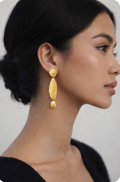 Orecchini Sassi artigiani. Made Italy - Gioielli Henry River