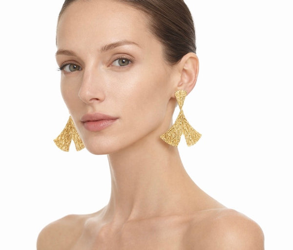 Orecchini Foglie Organic. Made Italy - Gioielli Henry River