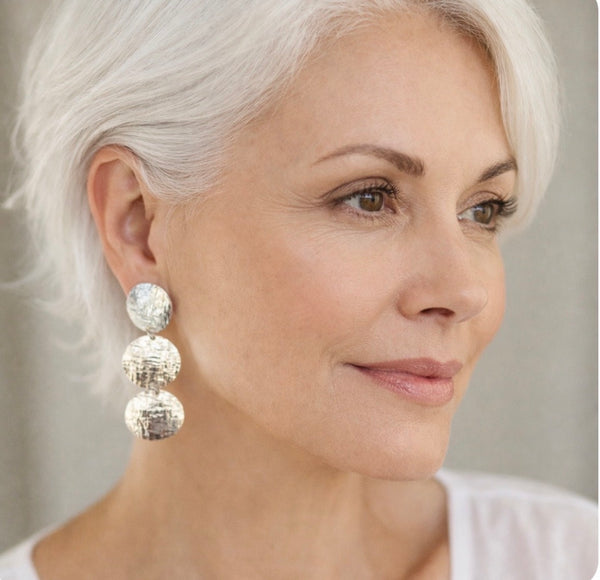 Orecchini  Cerchio bombati artigianale. Made in Italy - Gioielli Henry River