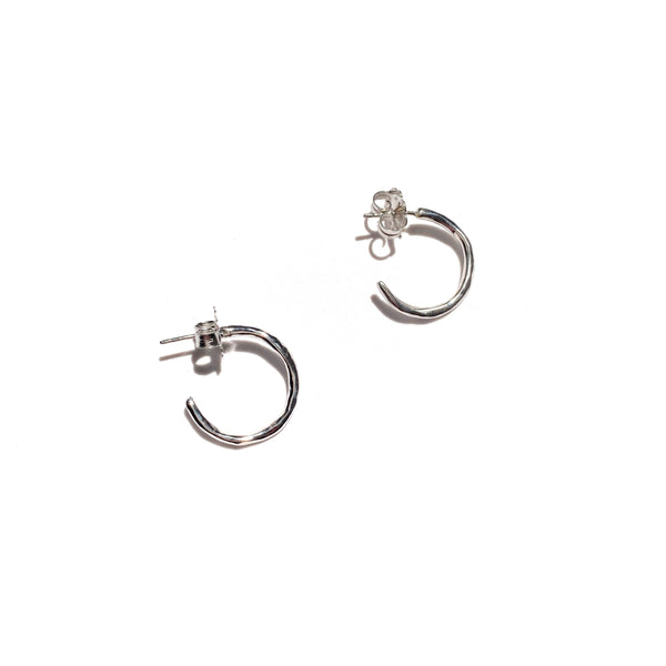 Orecchini Natural Hoops Oro o Rodio - HENRY RIVER Organic Collection