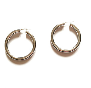 Orecchini Cerchi Hoops XL Argento - Calypso Collection