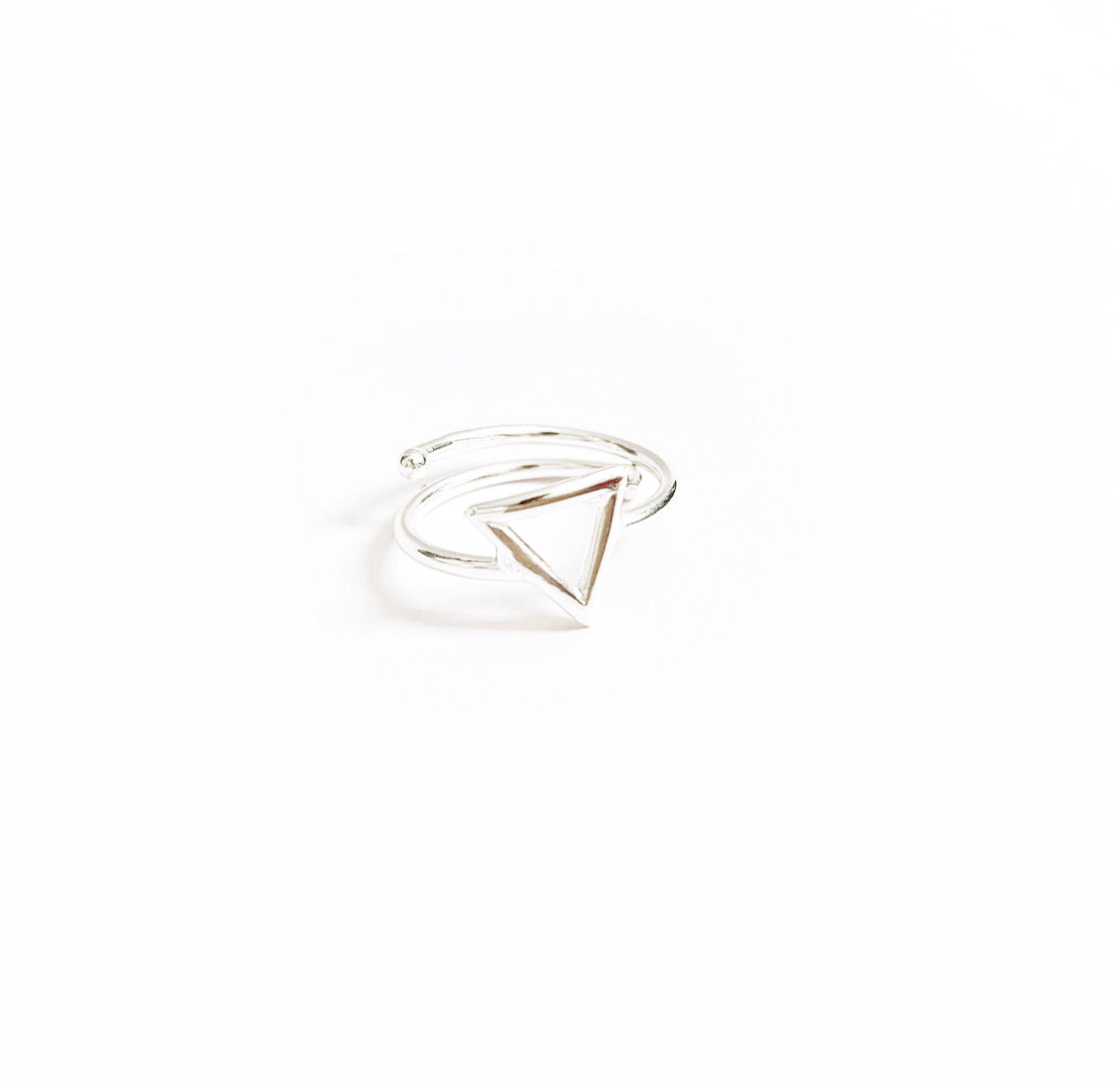 Anello Triangolo Argento - MINIMAL VITRUVIANI Collection