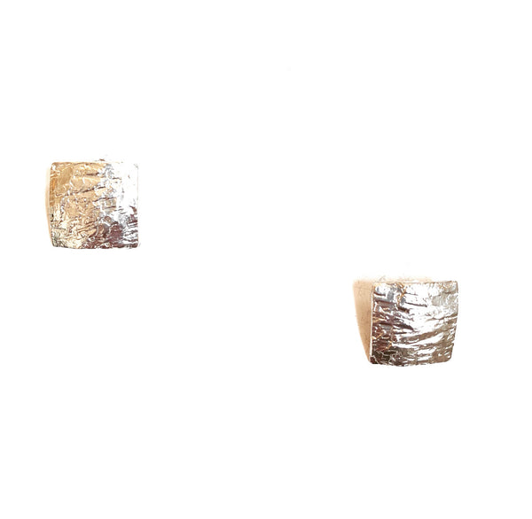 Orecchini Scudo Quadrato rodio Piccolo - HENRY RIVER Collection